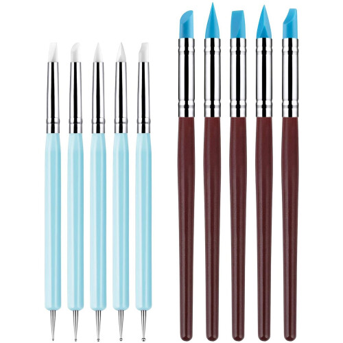 10Pcs Silicone Clay Sculpting Tool, Modeling Dotting Tool & Pottery  Use for DIY Handicraft
