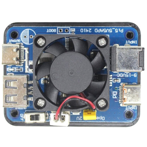 5V5A PD Power Module USB-C and USB-A Dual Port for Raspberry Pi5 9-15V to 5V Power Module