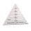 Regla triangular de acrílico transparente de 60 para acolchado 4