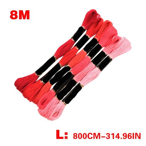 Gradient Embroidery Thread Polyester Cotton 8M 6 Colors 1