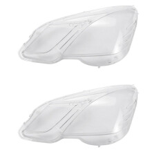 2X Lato Sinistro per - Classe e W212 2009-2012 E300 E350 E500 E63 Faro Lente Della Copertura Della Testa Della Luce Ombra Borsette