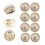 Syknappar i antik guldlegering (20-pack) 3