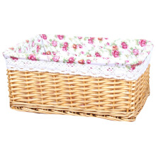 Cesto Portaoggetti nel Rattan Fatto un Mano Articoli per La Casa Snack Frutta Detriti Abbigliamento Finitura Cesto Portaoggetti Willow Colore