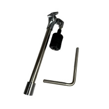 Support de montage de cymbale réglable, accessoire de-Tige en L