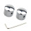 2 Stück E-Gitarren-Bass-Knöpfe mit-Silber 1