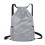 Light Weight Drawstring Sports Bag Adjustable-light gray 1