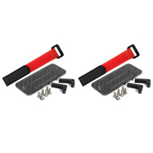 2X Bandeja de Bateria de Fibra de Carbono ESC Suporte para Axial SCX10 Capra 1/10 RC Car LCG Chassis Centro Inferior de Gravidade Trilhos