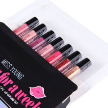 Missyoung 7 Kleur Glitter Vloeibare Lipgloss Flash Parelmoer Heldere Hydraterende Lippenstift Mirror Surface Lip Glaze