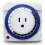 2X 24 Hour Timer Socket Mechanical Program Timer  Socket 125v Wall Outlet Protector  Saveing(US Plug) 1