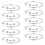 10 Pcs Expandable Bulk Wire Blank Adjustable Bangle Bracelet for DIY Jewelry Making 2.16 Inch 1