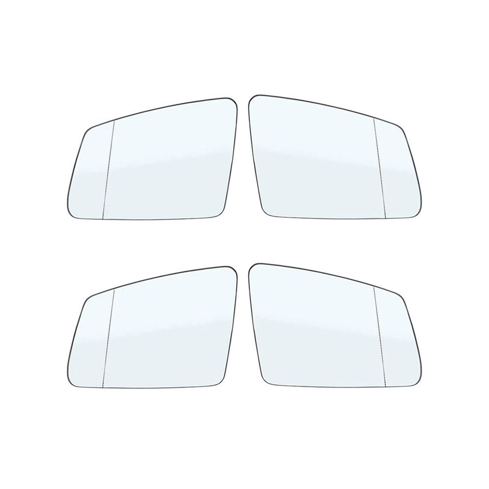 4X Right+Left Side Rearview Mirror Glass Len 2128100521 2128100621 For - A B C E S Gla Glk W204 W212 W221 4714120652914