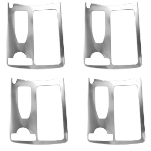 4X Central Console Cup Holder Water Cup Holder Panel Decoration Trim for   C Class W204 2008-2014 RHD
