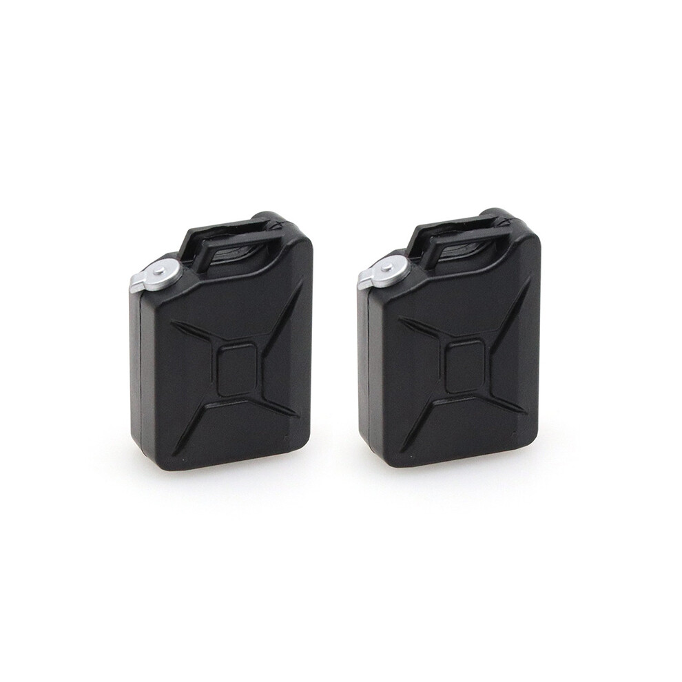 2Pcs Simulation Fuel Tank Decoration Tools For Axial Scx10 90046 Axi03007 Trx4 D90 Rc Crawler, Black 6031866485162