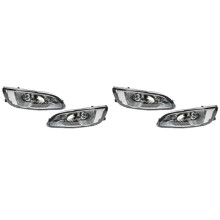 2 Pair Front Bumper Fog Light Clear Lens Driving Lamp Assembly for 2004-2009 RX330 RX350 81220-0E010 81210-0E010