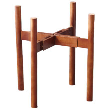 Adjustable Plant Stand, 8 to 12 Inch Bamboo Wood Flower Stand Modern Flower Holder for Indoor and Outdoor Use Planter