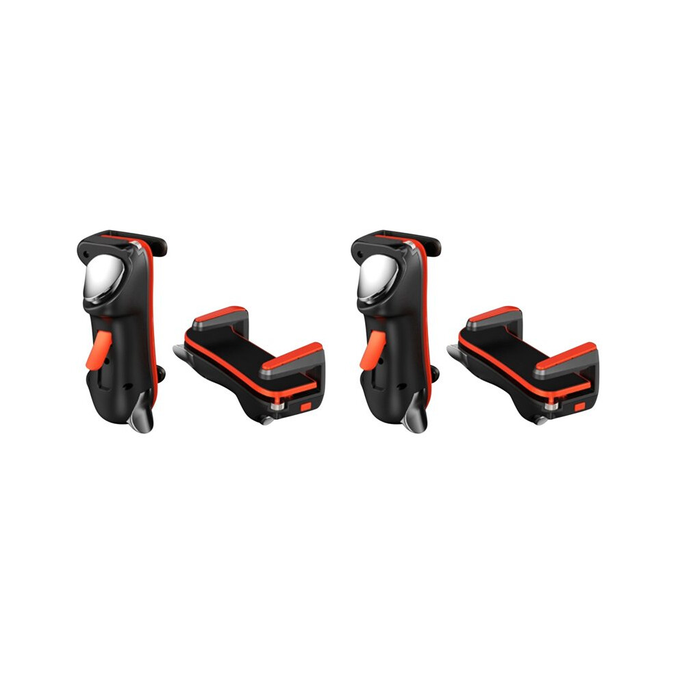 4X Six Finger For Game Trigger For Pubg Gaming Controller L1 R1 Alloy Key Button For Android(Orange) Orange 4713713385680