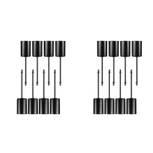 Candle Holders, Advent Wreath, Candle Sticks, Advent Wreath, Candle Holder, Taper Candles with Skewer, 16Pcs Black