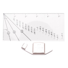 Naadgeleiderliniaal en Magnetische Naadgeleider voor Naaimachine Geperforeerde Naadmeter Perfecte Rechte Zoom van 1/8 Tot 2 voor