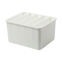 Caja de Almacenamiento de Pantalones de Ropa  de 12L con Armario de Tablero Medio, Organizador Apilable, Contenedor de Ropa Interior CalcetíN