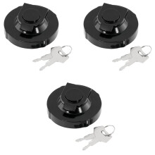 3X Tappo Serbatoio Carburante per Escavatore con 6 Chiavi per Accessori per Escavatori Cingolati Escavatore Takeuchi 15521-00500