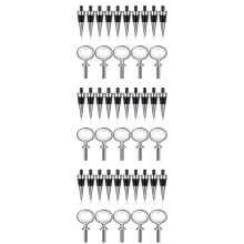 30Pc Wine Stopper and 15Pcs Blank Bottle Opener Bottle Opener Inserts Set Hardware for Wedding Party Turning DIY Project