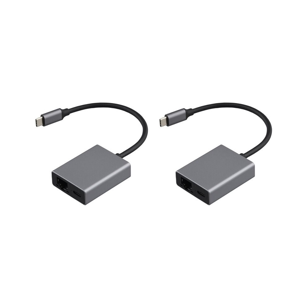 2X Usb C Type-C To Rj45 1000Mbps External Network Card Ethernet Adapter For Chromecast 4K Tv Stick 6033360488489