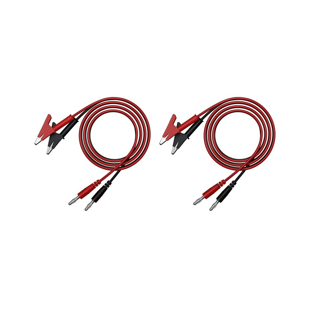 2 Set 4Mm Banana Plug To Alligator Clip With Pure Copper 15A High Current Test Regulated Power Supply Output 6032819453689
