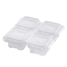 Bento Snack Boxes - Reusable 4-Compartment Food Containers for School, Work and Travel