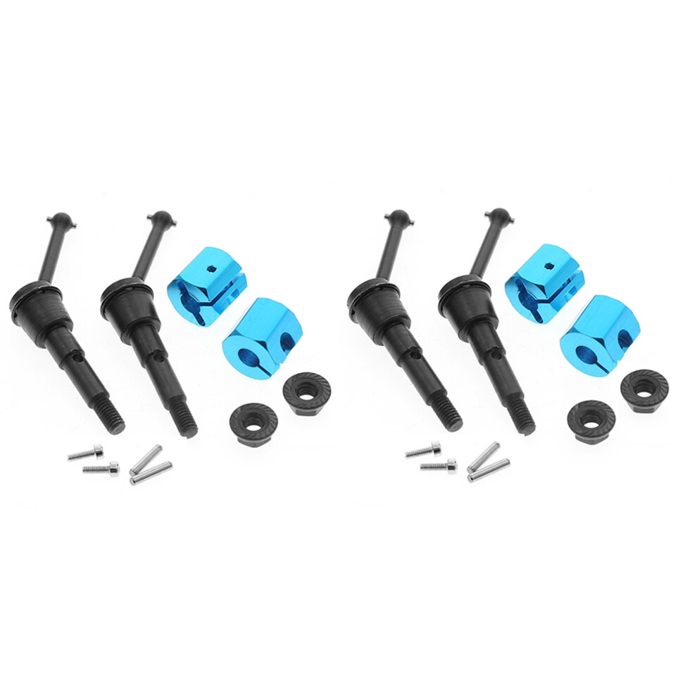 4 Pcs Metal Drive Shaft Cvd And Adapter Nut Set For Sw-01 Sw01 1/24 4Wd Truck Rc Car Upgrade Parts,1 4711123168190