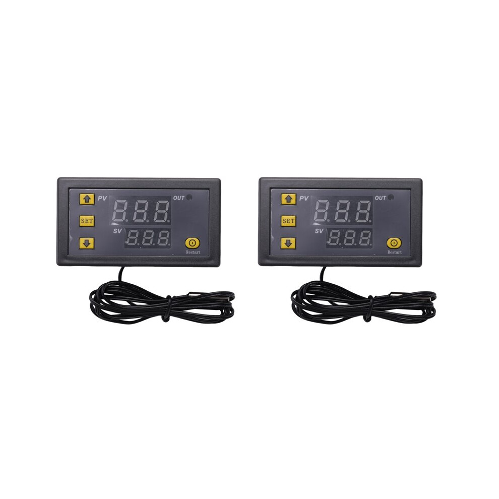 2X W3230 Probe 20A Digital Temperature Control Led Thermostat Heat/Cooling Control Instrument,Ac110-220V 1500W 4713621272928