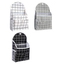 3Pcs Wall Storage Bags, Door Closet Hanging Storage Bags, Cotton Linen Hanging Pockets for Bedroom Bathroom