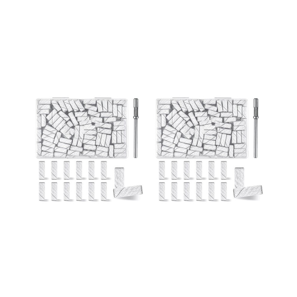 White 200 Pcs (180 Grit ) Small Sanding Bands Nail Drill Bit,Nail Drill Bits,Sanding Band,Nail Bits,3.1Mm Mandrel Bits