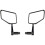 1 Pair of Handlebar-Mounted Bicycle Rearview Mirrors, Suitable for Bicycle Modification. 1