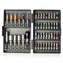 48 in 1 Magnetic Impact Driver Bit Set 1/4Inch Hex Shank, Impact Torsion Screwdriver Bit Set for Phillips Bits