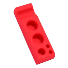 1Piece of Silicone Tattoo Tool Holder, Pen Holder, Pigment Ink Cup, for Tattoo Tool Holder, Tattoo Accessories (Red)