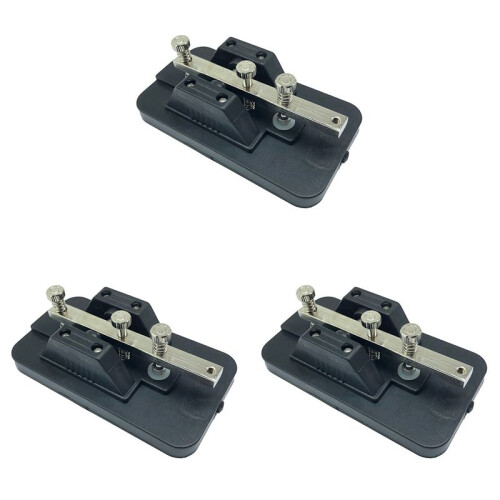3X Morse Code Manual CW Keys Teaching Telegraph Practitioner with Buzzer Shortwave Radio Accessories