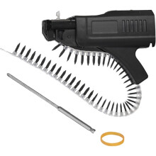 Screw Gun Automatic Chain Nail Gun Adapter,Auto Feed Screw Gun Collated Attachment Automatic Electric Drill Screw