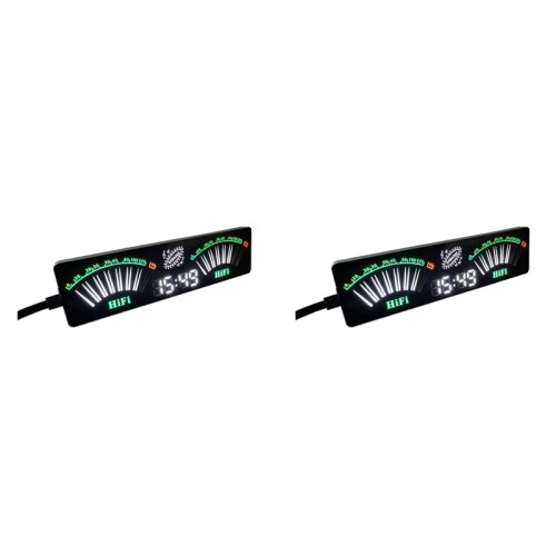 2X Voice-Activated Music Pointer LED Display with Adjustable Sensitivity Voice Controlled Music Spectrum