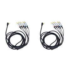 2X Rca Av Tv Video Cord Cable Cord for Psp 2000/3000 Av Cable
