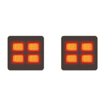 2X Liefert USB-Betriebenes Sitzkissen, Tragbares Beheiztes Stuhlkissen + Intelligente Temperaturregelung für Camping Home S+B