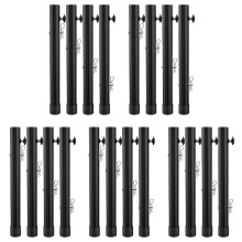 Table Leg Extenders for Folding Tables Straight/Bent Leg, Folding Table Leg Extensions, Heights Adjustable Risers 20PCS