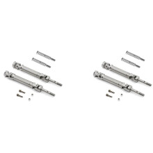 2X Wał Przedniej Osi Ze Stali Nierdzewnej i Tylny Wał NapęDowy dla 1/10  2WD Slash Stampede Rustler F-150 Upgrade Parts