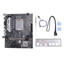 H610 Moderkort+Thermal Pad+Thermal Grease LGA1700 DDR4 Gigabit LAN för G6900 G7400 I3 12100 I5 12500 12Th CPU