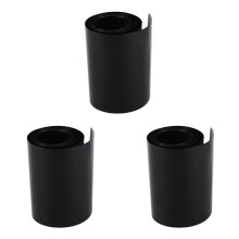 3X Pvc Wärme Schrumpf Schlauch Verpacken Rc Akku Packung Lipo Nimh Nicd (2M 120Mm Schwarz)
