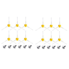 12 Sets 3 Armed Side Brush Replacement Accessories Kit for   800 and 900 Series Vacuum Cleaner Parts