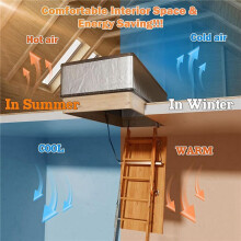 2X Attic Stairs Insulation Cover for Pull Down Stairs, Reflective Radiant Barrier Reflects 95% of Radiant Heat