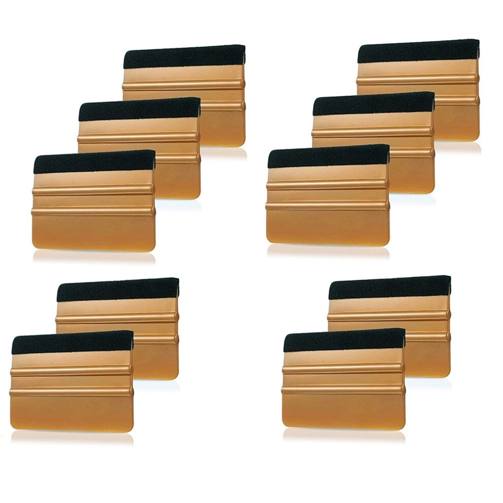 10Pcs Carbon Fiber Film Vinyl Wrapping Fabric Squeegee Car Wrap Window Tint Tool Cleaning Scraper Sticker Remover 4711840135154