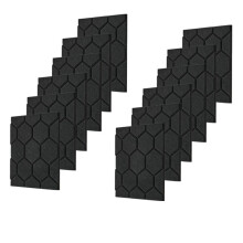 Acoustic Panels Soundproof Wall Panels Self Adhesive Acoustic Panels Soundproof Panels 12 Pack Black