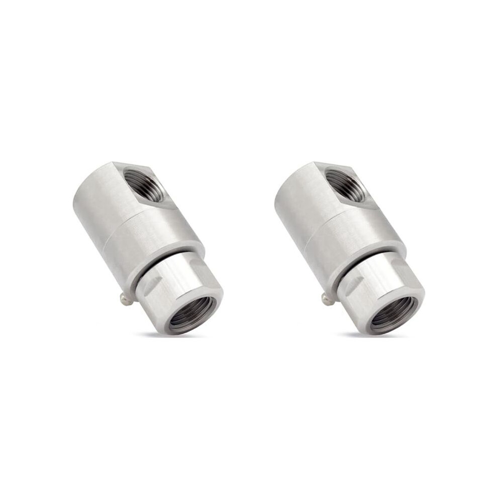 2Pcs 1/2In Hose Reel Swivel,5024-Ni-Al Fxf Heavy Duty Steel Hose Reel Swivel With Grease Fitting 4714120390359
