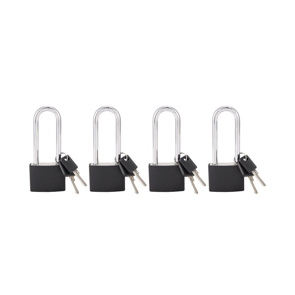 Locker Set Key Padlock, Shackle Outdoor Waterproof Lock Service With Key For Sheds, Gates, Fences, Hasp Storage,4Pcs 6032043553568